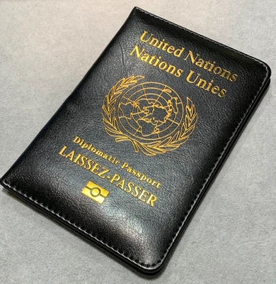 OUTA-TIME ID United Nations UN Diplomatic Passport / Laissez Passer - Passport Holder
