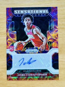 Josh Christopher 2021-22 Prizm #SS-JCH Sensational Signatures Red Choice (RC) - Bild 1 von 2