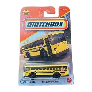 Matchbox MBX EV School Bus Yellow #123 Mainline 2025 Case D | New Car - Picture 1 of 3