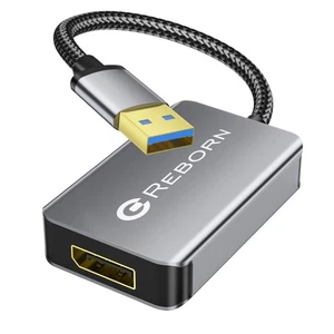 USB 3.0 to DisplayPort Adapter, 1080P@60Hz USB 3.0 Male to DisplayPort Female... - Picture 1 of 7