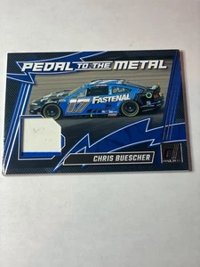 2025 Donruss Racing #PM-CBR Chris Buescher Pedal To The Metal Relic - Picture 1 of 2