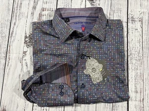 New Men’s Visconti Shirt Sz L Button Down Luchiano - Imagen 1 de 7