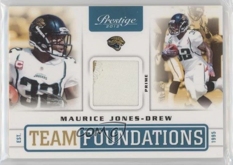 2012 Playoff Prestige Team Foundations Materials Prime /49 Maurice Jones-Drew - Image 1 of 2