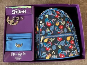 Disney Stitch Mini Mochila Bolso Tarjeta CARTERA Y Llavero Juego de Regalo CARTERA - Imagen 1 de 5