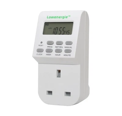 24 Hour Timer Switch 7 Day Digital LCD Electronic Plug-in Programmable  Socket - Image 1 of 4