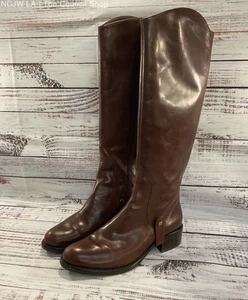 Via Spiga Women's Brown Leather Knee High Boots Size 5.5 - Picture 1 of 10