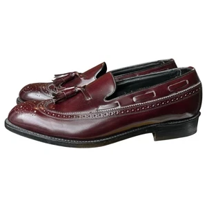 Florsheim Royal Imperial Quaste Budapester Leder Halbschuh Burgund Herren 9E 97167 - Bild 1 von 8