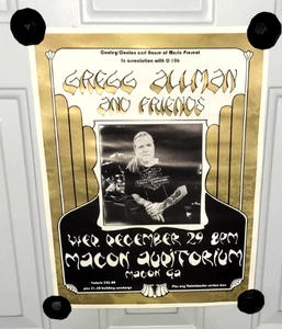 ~Póster concierto Gregg Allman and Friends ~ Original~ - Imagen 1 de 2