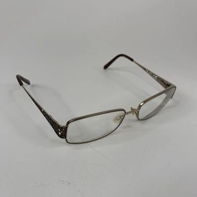 Marco de gafas para mujer Sophia Loren M225 Zyloware 168 marrón plateado metal 52-16 Foto 1 de 4