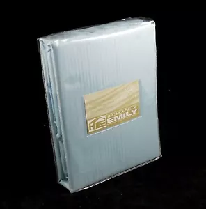 Satin Spannbetttuch 100 % Baumwolle Super King 220 Fäden 12 Zoll Tiefe Blau - Bild 1 von 1