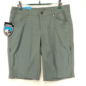Kuhl Trekr Shorts Damen 6 (30x11) Piniengrün Nylon Stretch Mischung Neu mit Etikett - Bild 1 von 10