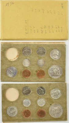 1956 US Mint P D Mint Set Envelope Unc BU *5742 - Image 1 of 4