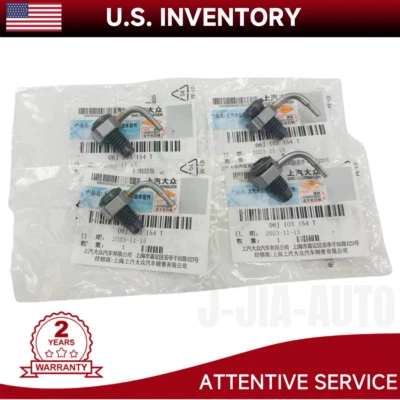 4Pcs Engine Gasline Oil Nozzle For VW Golf Passat Audi A3 A4 1.8T 06A103154B Foto 1 de 4