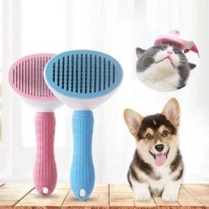 2x Brosse Chiens Chats Autonettoyante Brosse poils morts Enlèvement jusqu'à 95% - Imagen 1 de 5