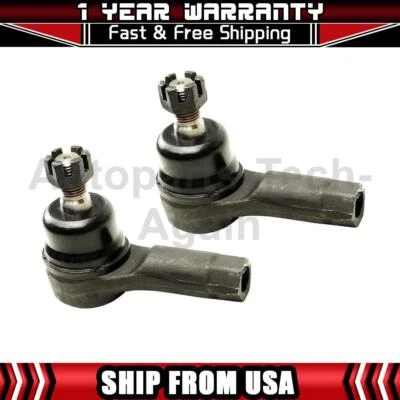 Mevotech 2 Front Outer Tie Rod End Fits 1990-1994 Mazda 323 1992-1996 Mazda MX-3 - Image 1 of 4