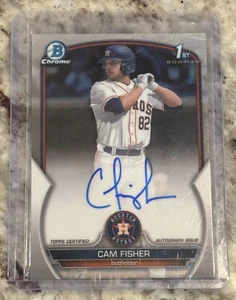 Cam Fisher 2023 Bowman cromo primer autógrafo - Imagen 1 de 2