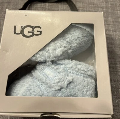 Botines de bebé UGG Bixbee talla 4/5 12-18M azul imitación piel nuevos en caja Foto 1 de 4