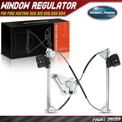 Power Window Regulator for Ford Mustang 2010 2011 2012 2013 2014 Front Left LH - Image 1 of 4