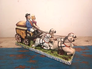 Staffordshire type design ceramic pony and trap - Picture 1 of 9