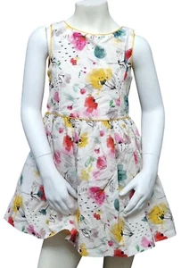 MARKS & SPENCER Autograph Kids Girls Floral Multi-Coloured Dress 6-7 Years - Picture 1 of 4