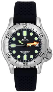 RATIO FreeDiver Professional Sapphire Black Dial Automatic RTF015 500M Herrenuhr - Picture 1 of 7
