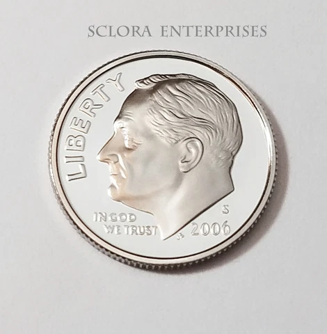 2006 S Roosevelt *CLAD PROOF* Dime  **FREE SHIPPING** Cover