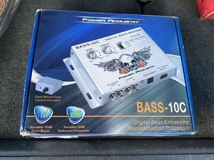 NEW POWER ACOUSTIK BASS-10C CAR DIGITAL BASS PROCESSOR DRIVER REMOTE SUB KNOB - Picture 1 of 6