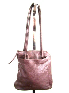 Clarks Medium Sz. Brown Leather Convertible Shoulder Bag Backpack Purse - Picture 1 of 10