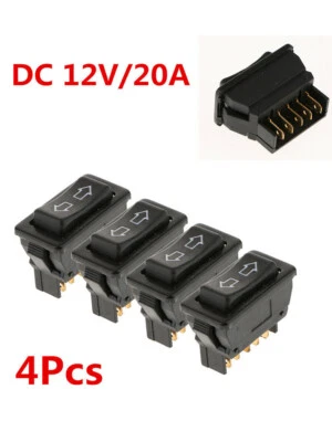 4PCS Car Universal 5Pin Power Door Lock/Power Window Rocker Switches DC 12V/20A - Изображение 1 из 4