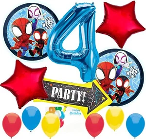 Anagram Spidey & His Amazing Friends Party Foil Balloon Set Officially Licensed - Picture 1 of 1