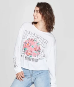 Women's Iconic Long Sleeve Cropped T-Shirt -Grayson Threads- Various Sizes -S396 - Picture 1 of 2