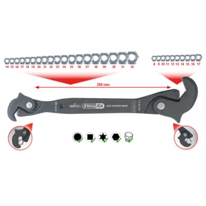 Ks Tools One-Hand Multifunction Wrench, 8-17/14-32mm 114.0055 - Picture 1 of 11