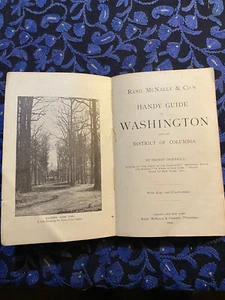 Ernest Ingersoll HANDY GUIDE TO WASHINGTON AND THE DISTRICT OF COLUMBIA 1st 1896 - Bild 1 von 14