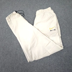 Nike Track pants womens SMALL beige cargo Nike air elastic waist sports Size S - Picture 1 of 13