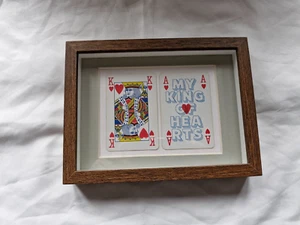 Ace Of Hearts Playing Card wall Art Framed A King Of Hearts Valentine Love NEW - Picture 1 of 3