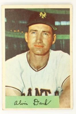 Vintage BASEBALL Card 1954 BOWMAN #41 ALVIN AL DARK New York Giants Shortstop - Image 1 of 2