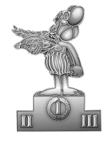 10 Euros Astérix en los Juegos Olímpicos Shaped 3D Francia Plata PP 2024 - Imagen 1 de 3
