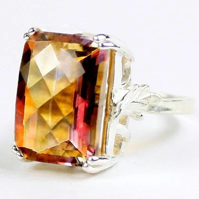 Twilight Fire Topaz, 925 Sterling Silver Ladies Ring, SR039 - Image 1 of 4