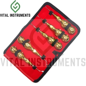 Atraumatische Extraktion Aufzug Kit Gold Zahnimplantat Periotom Luxation deutsch - Bild 1 von 1