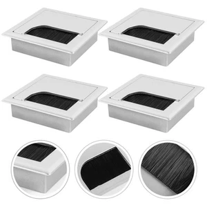 4pcs Cord Hider Box Square Grommet Outlet Power Strips Hider Box - Afbeelding 1 van 12