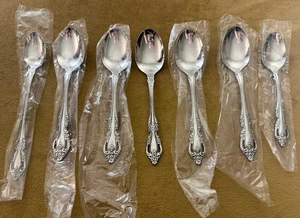 Oneida Brahms Iced & Reg Teaspoon/ + SOUP SPOONS Community Stainless Flatware - Picture 1 of 9