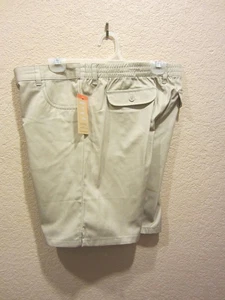 French Toast School Uniform Shorts Size 20 Khaki Elastic Waist Cotton Blend NWT - Picture 1 of 14