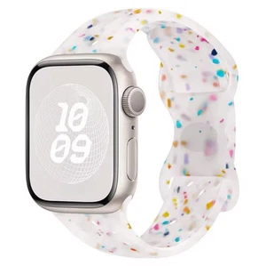 Apple Watch Silikonowa opaska Galaretka Biała 42/44/45/49mm - Zdjęcie 1 z 2