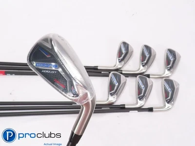 NEW Cobra AEROJET ONE Length 5-PW,GW IRON SET - KBS Regular Flex Graphite 454504 - Image 1 of 4
