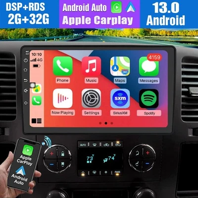 For 2007-2013 Chevrolet Silverado 1500 2500 3500 Android 13 7" Car Stereo Radio - Image 1 of 4