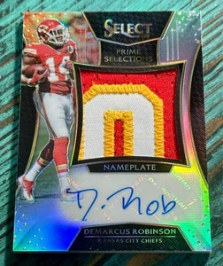 Parche de novato autografiado con placa de identificación seleccionada demarcus robinson 2016 RC/49 - Imagen 1 de 2