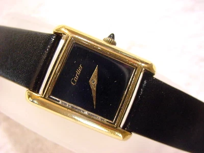 Reloj Cartier Tank Vintage Oro 18K PL Antiguo Mecánico Dama Foto 1 de 4