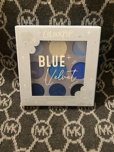 BNIB ColourPop Pressed Powder Eyeshadow Palette Blue Velvet 9 Shades *READ* - Picture 1 of 4