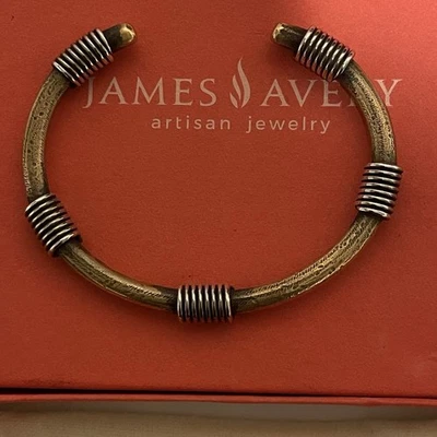 James Avery Rare Retired Bronze And Silver Kalahari Cuff Bracelet - Image 1 of 4