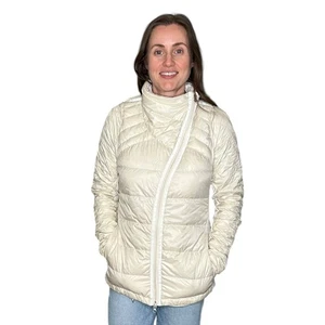 Chaqueta acolchada LULULEMON What The Fluff blanca crema para mujer bien querida defectuosa - Imagen 1 de 10